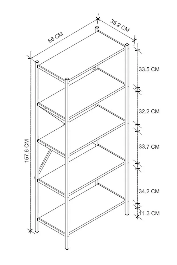 5 Raflı Metal Mutfak Düzenleyici Metal Mutfak Rafı Mikrodalga Rafı Baharatlık Beyaz
